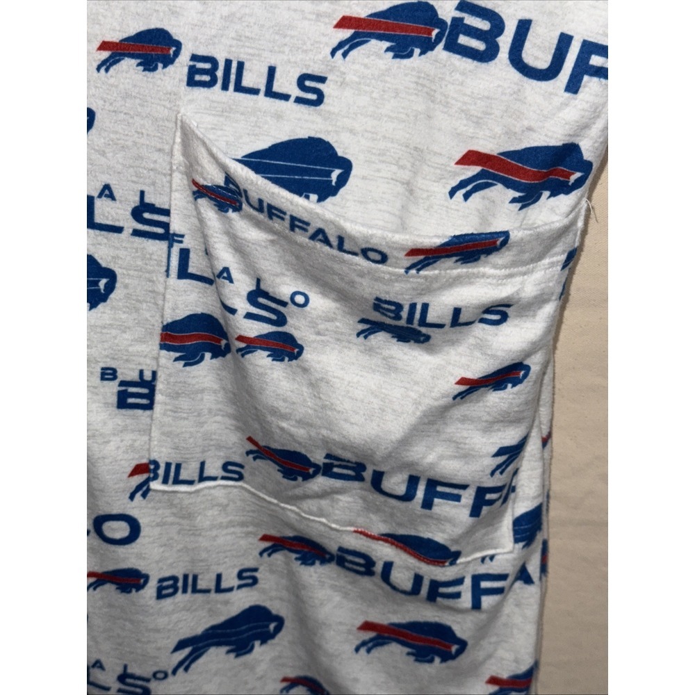 NFL Buffalo Bills One Size Men's Belted Robe Pockets Team Apparel Sleepwear - Picture 4 of 5